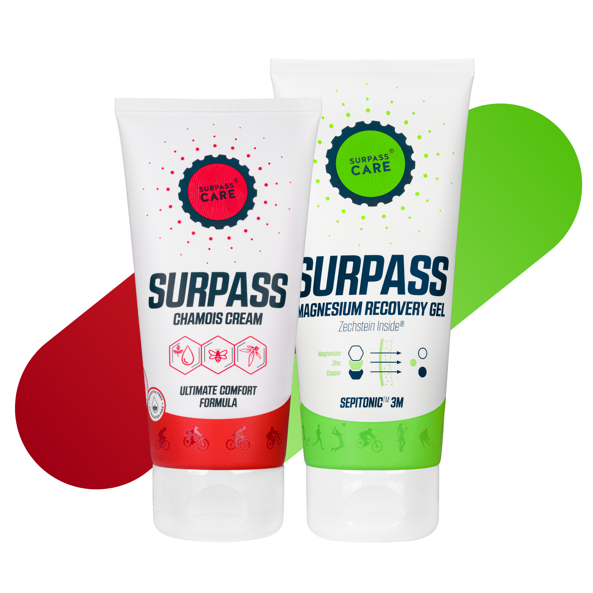 SURPASS PRO CYCLING BUNDLE CHAMOIS-CREME & MAGNESIUM-GEL