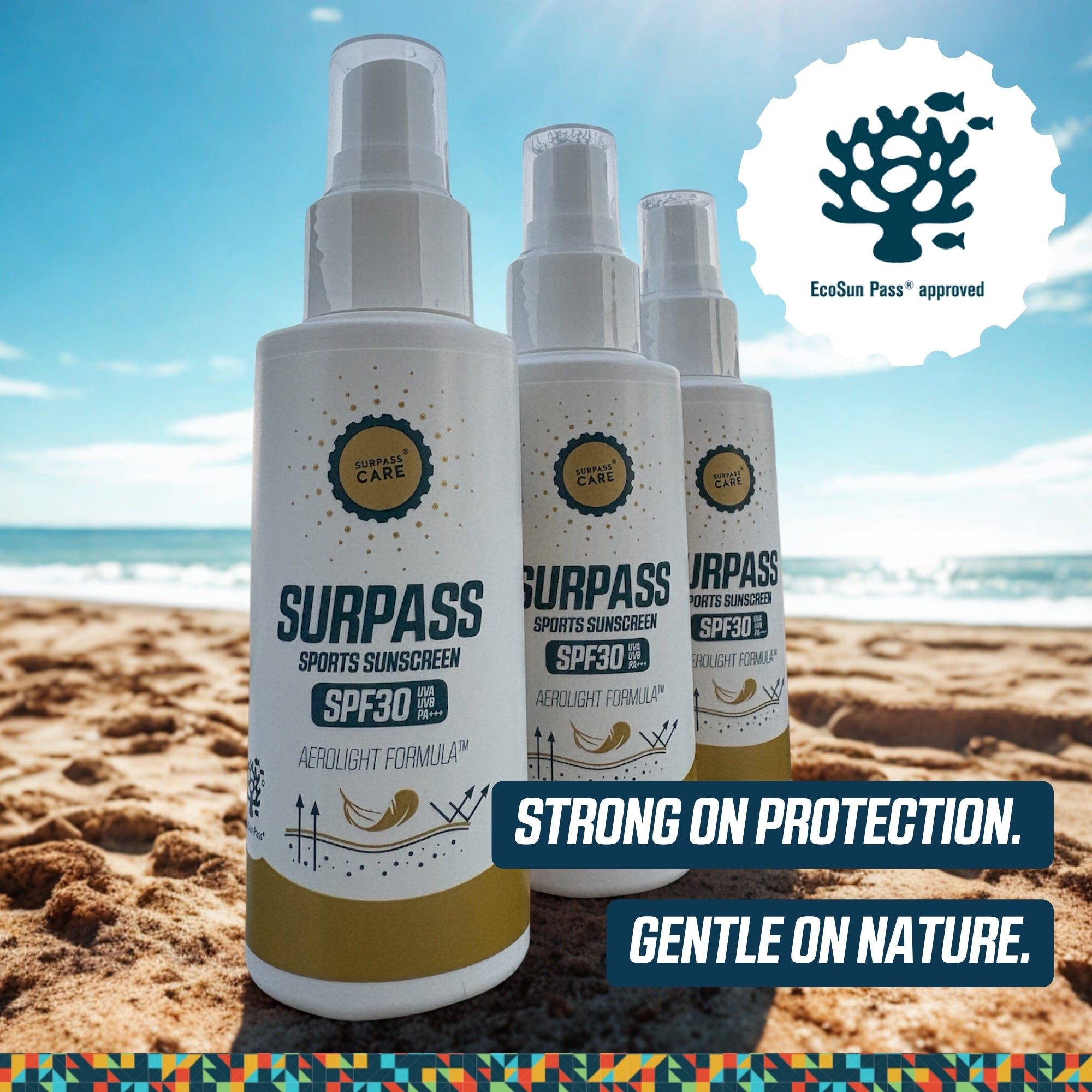 SURPASS SPORTS SUNSCREEN SPF 30 ECOSUN PASS